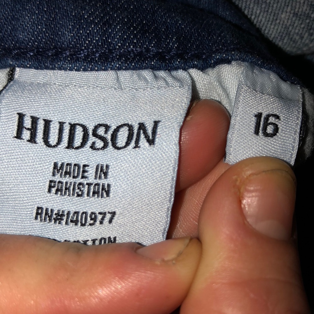 Boys, size 16  Hudson’s blue jeans, flare/wide leg